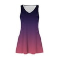 thumbnail image 5 of Summer Dresses for Women 2026, Gradient Ombre Sleeveless Dress, V-Neck Tank Casual Sundress with Pockets Hot Pink 3XL, 5 of 7