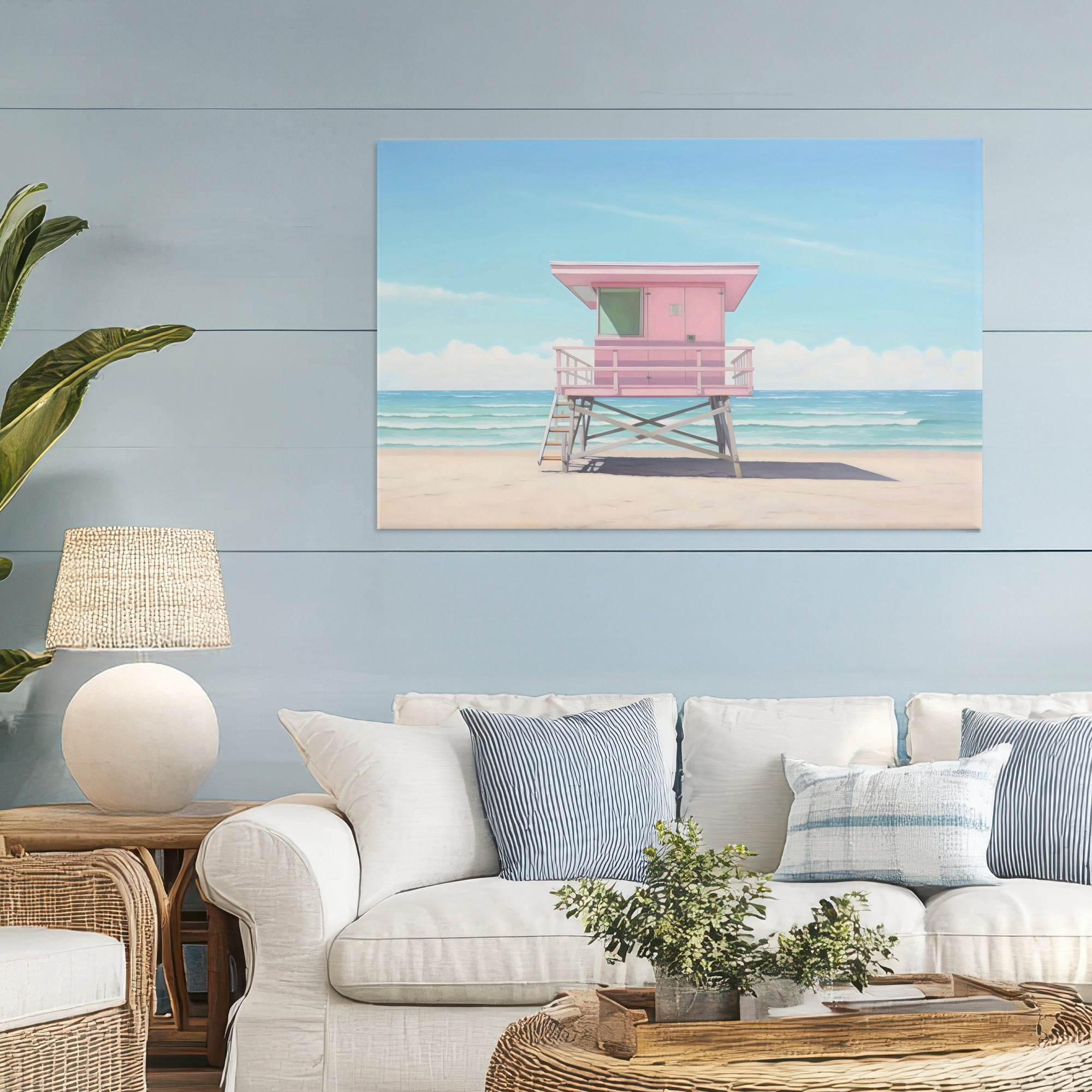 Stupell Industries Miami Beach Lifeguard Station Canvas Wall Art, design by Creative Studio