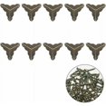 thumbnail image 1 of Hongchun Corner Metal Corner Protector Bronze Style Alloy Furniture Decorative Protection Corner Furniture Triangle Box Protectors for Furniture Wooden Box Jewelry Box 10pcs (Bronze), 1 of 5