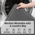 thumbnail image 6 of Waffle Bath Mat, Super Absorbent Non Slip Bath Mats for Bathroom Floor, Washable Bathroom Rugs with Tassels, ultra Soft,Brown 24" x 36", 6 of 6