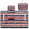 thumbnail image 5 of Pzuqiu Stars Stripes Quilted Golf Cart Seat Cover - 2-Person Non-Slip Protector With 4 Pockets, Patriotic Golf Accessory for Golfers, 5 of 9
