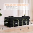 thumbnail image 3 of Qinaqin 78.8" 5-in-1 Modular Convertible Corduroy Floor Sofá Cama – Folding Sleeper con Armrest Backrest & Pillow Space-Saving Multi-Position para Living Sala Dormitorio Apartment, 3 of 5