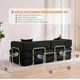 thumbnail image 3 of Qinaqin 78.8" 5-in-1 Modular Convertible Corduroy Floor Sofá Cama – Folding Sleeper con Armrest Backrest & Pillow Space-Saving Multi-Position para Living Sala Dormitorio Apartment, 3 of 5