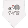 thumbnail image 2 of Inktastic My Glamma Loves Me Grandchild Baby Bandana Bib, 2 of 4