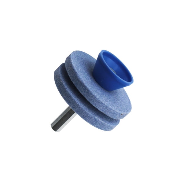 Riwesomey Cortadora de césped, taladro rotativo resistente al desgaste, piezas de repuesto de doble capa, accesorios para cortacésped, Jardín y Patio Azul 2 capas