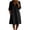 Black, variant on Dvprdro Womens Summer 2026 Cotton Linen V Neck Long Sleeve Loose A Line Mini Dress with Pockets Casual