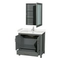 thumbnail image 5 of Wyndham Collection Wcs141436s-Vca-Med Sheffield 36" Free Standing Single Basin Vanity Set, 5 of 7