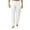 White, variant on XMMSWDLA Mens Casual Linen Pants Loose Fit Lightweight Drawstring Summer Beach Yoga Pants Long Trousers Mens Pants Casual