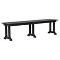 thumbnail image 5 of WestinTrends HDPE Plastic Slatted Top Design and Easy Assembly Dining Trestle Bench Black, 5 of 9