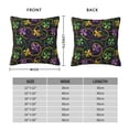 thumbnail image 2 of Pofeuu Mardi Gras6 Print Double-sided plush pillowcase Square Throw Pillow Covers Pillows Cover for Living Room Bedroom Sofa Couch Cushion Cover（No pillow core）-20"x20", 2 of 7