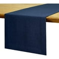 thumbnail image 4 of Linen Table Runner - 14 x 54 Inch Navy Blue and White, 54 inches Long, 100% Pure Linen Reversible Table Runners, Machine Washable, Perfect for for July 4th Spring Mother's Day, 4 of 5