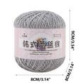 thumbnail image 2 of Hwkond Blanket Yarn Clearance Lace Thread DIY Woven Mercerized kid Fine Thread Crochet Yarn,(Gray), 2 of 5