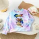 thumbnail image 2 of Sudadera con capucha y teñido anudado de Sonics para niños y niñas, con estampado de dibujos animados, unisex, estilo primavera y otoño, 2 of 5