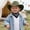 A18--AG, variant on Classic Western Cowboy Hat Hat Ethnic Tibetan Hat For Boys And Girls With Upturned Brim 3-8 Years