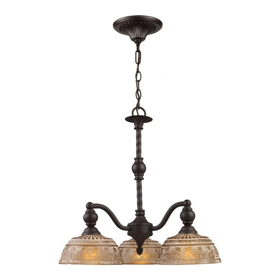 Elk Home 21-Inch Wide Norwich Chandelier, Traditional, Oiled Bronze