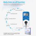 thumbnail image 4 of Timer Outlet, Programmable 110V/220V Pump Timer Switch, Minimum Setting by Seconds, Timing Socket Converter, Power Timing Automatic Control Outlets, 4 of 8