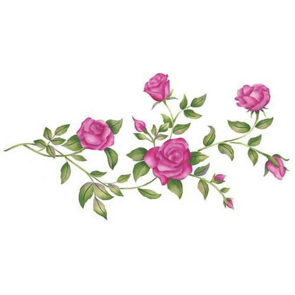 Trailing Rose Wall Stencil SKU #2919 by Designer Stencils