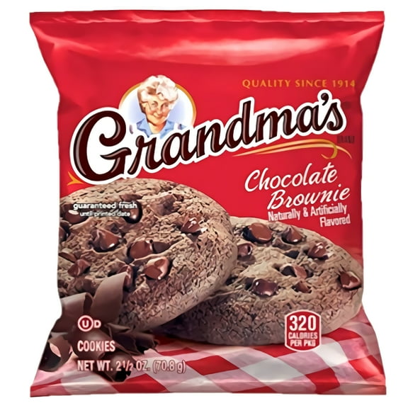 Grandma's Chocolate Brownie Grandma's Cookies Value Pack, 2.5 Oz | Pack of 30