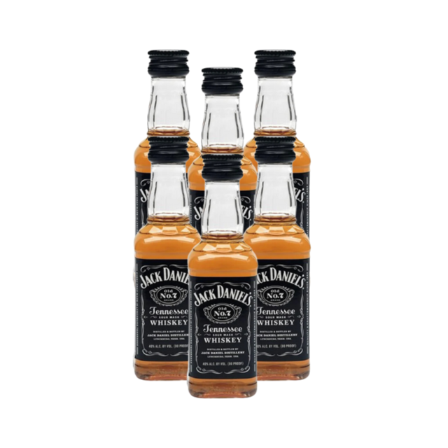 PACK DE 6 WHISKY JACK DANIELS 50ML