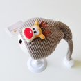 thumbnail image 1 of Bomber Hats Children Christmas Hat Cartoon Pattern Knitted Santa Hat Christmas Knitted Hat For Winter Bomber Hats, 1 of 3