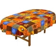 thumbnail image 4 of Thanksgiving Turkey Tablecloth Waterproof Fall Pumpkin Table Cloth for Fall Harvest Thanksgiving Home Decoration - 60" X 84" Oval, 4 of 6