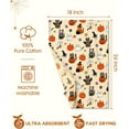 thumbnail image 5 of Flour Sack Kitchen Towels - Set of 2 Spring Dish Towels with Hanging Loop 18x26 Inch Absorbent Reusable Cotton Cloths for Cleaning Cute Design Home Decorative Housewarming, Vintage Flower, 5 of 6