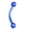 Blue, variant on 16G Curved Barbell Ring Surgical Steel body piercing with beads 5/16" for Rook, Anti-Tragus, Eyebrow, Daith for Men Women