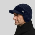 thumbnail image 5 of TRUBKH Winter Baseball Caps for Men Ear Flap Hats for Men Warm Winter Hats for Men Trapper Hat for Men Earflap Hat Winter Hat with Ear Flaps Head Warmer Men Ear Flap Hat Trapper Hats Navy 6 One Size, 5 of 9