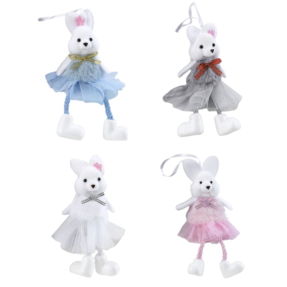 Ballerina Doll Easter Stuffed Animal Bunny Stuffed Animal Easter Plush Animal Doll Plush Toy Bunny Stuffed Animals for Girls Boys Easter Birthday Christmas Gift 5.91in