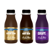 Ralph's 3 Sparkling Water Sodamix Flavor Pack | Cream Soda | Root Beer | Grape | Three 12 fl oz Bottles