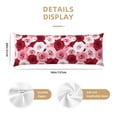 thumbnail image 3 of Lsque Rose Body Pillow Case Cover,Ultra-Soft Microfiber Bed Pillow Cases 20x54 inches,Elegant Bedding,Breathable Durable Pillow Cover with Envelope Closure, 3 of 8