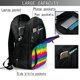 thumbnail image 4 of Fotbe Bright Rainbow Mochila con Estampado y Puerto USB para Hombre y Mujer, Mochila Antirrobo, Mochila de Viaje, Mochila Escolar, Mochila Universitaria, 4 of 7