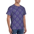 thumbnail image 5 of Rocae Lavender Flowers for Men's Moisture-Wicking Crew Tee - T-Shirt for Sports, Outdoor Activities, and Casual WearLarge, 5 of 9