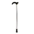 thumbnail image 2 of Sioweci Walking Stick with Ergonomic Handle 2 Section Length Adjustable Stable Anti-Skid Crutch Hiking Cane for Women Men Silver, 2 of 13