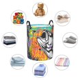 thumbnail image 4 of Honeii Fishing Bass Print Laundry Hamper Basket,Baby Nursery Woven Storage Basket for Toys Bin,Pillows,Blankets,Clothes-, 4 of 6