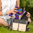 thumbnail image 5 of FORMRS 1-Subject Spiral Notebook 8" x 5" College Ruled 60 Refillable Sheet A5 Hard Cover, Purple Simple Triangles, 5 of 7