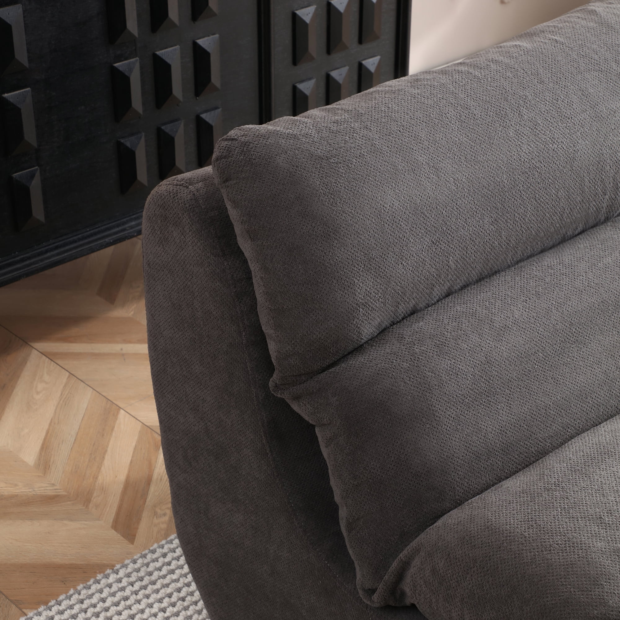 32" Bean Bag Chair & Ottoman, Tufted Lazy Sofa for Adults