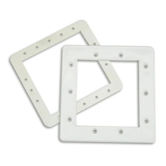 8.25" White Hydrotools Swimming Pool Skimmer Face Plate and Butterfly Gasket