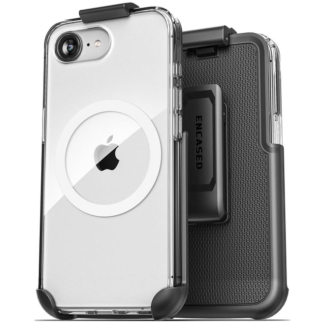 Funda Magnética Encased Transparente Anti-Amarillo y Antigolpes para iPhone 16e Compatible con MagSa