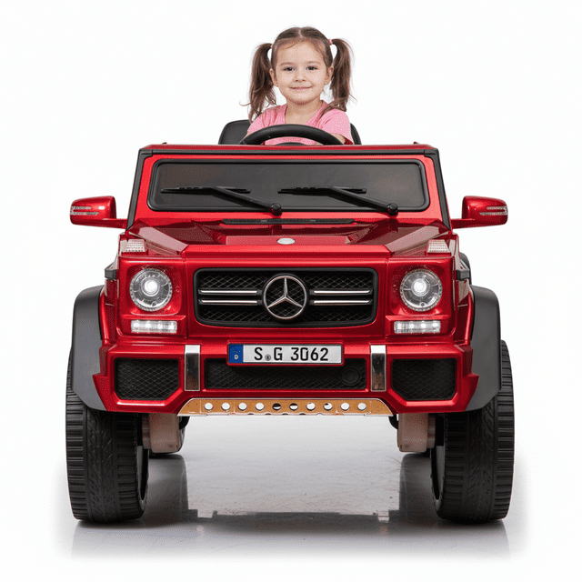 Kids VIP 12 V Mercedes Maybach G650 4X4 Camion à Chevauchée 1 Place avec Roues en Caoutchouc, Musique et Télécommande