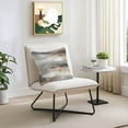 thumbnail image 3 of Abstract White Ombre Brown Outdoor Pillow Covers Pack of 2 Oil Painting Waterproof Throw Pillow Covers Decorative Cushion Cases for Patio Garden Tent Balcony Couch 24x24 inch, 3 of 8