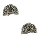 thumbnail image 4 of Moyic Gorros de baño para ducha, gorro elástico impermeable con estampado de flores, gorro rizado, accesorios de peluquería, estampado de leopardo Estampado de leopardo negro 2piezas Moyic CBP381422, 4 of 6