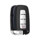 thumbnail image 1 of Carcasa de llavero de 4 botones para Hyundai Sonata 2011-2015 Reemplazo de control remoto de entrada sin llave tono negro plateado, 1 of 6
