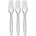 thumbnail image 1 of Disposable Cutlery 100pcs - Plastic Cutlery Plastic Forks, 1 of 5