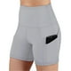 thumbnail image 1 of S-5XL Women's High Waisted Bike Shorts With 2 Side Pockets Workout Running Yoga Shorts For Yoga Exercise Fitness, 1 of 4