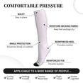 thumbnail image 3 of Lsque Kawaii Cat Paw Pattern Sport Compression Socks for Men & Women 15-20 mmHg Knee High Nurse Pregnant Running Medical and Travel Athletic, 3 of 6