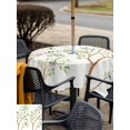 thumbnail image 6 of Square Outdoor Tablecloth with Umbrella Hole Birds Outside Table Cloth Waterproof Patio Table Cover Spring Branch Leaves Animals Country Pastoral Zipper Tablecloths for Picnic Camping 60x60 Inch, 6 of 8