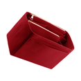 thumbnail image 1 of Vogacara El bolso cosmético del viaje organiza los elementos esenciales con el parte movible del fieltro Bolsos bien organizados del parte Bolsas de maquillaje vino rojo M 26*15*14cm, 1 of 6