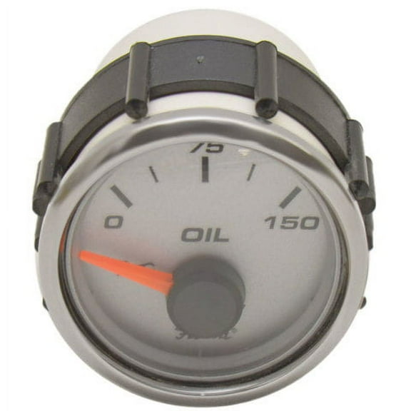 Faria Boat Oil Pressure Gauge GP7462B | 2 Inch Silver Marine