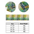 thumbnail image 6 of Xipuska Modern Oil Painting Bed Runners for Twin Size Bed, Decorative Bed Throws for Foot of Bed, Green Yellow Leaves Trees Pastoral Bed Runner Sofa Throw Bedding Scarf Protector Slipcover, 6 of 6